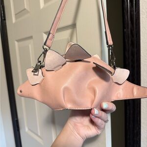 Pink Dinosaur-Shaped Women's Bag